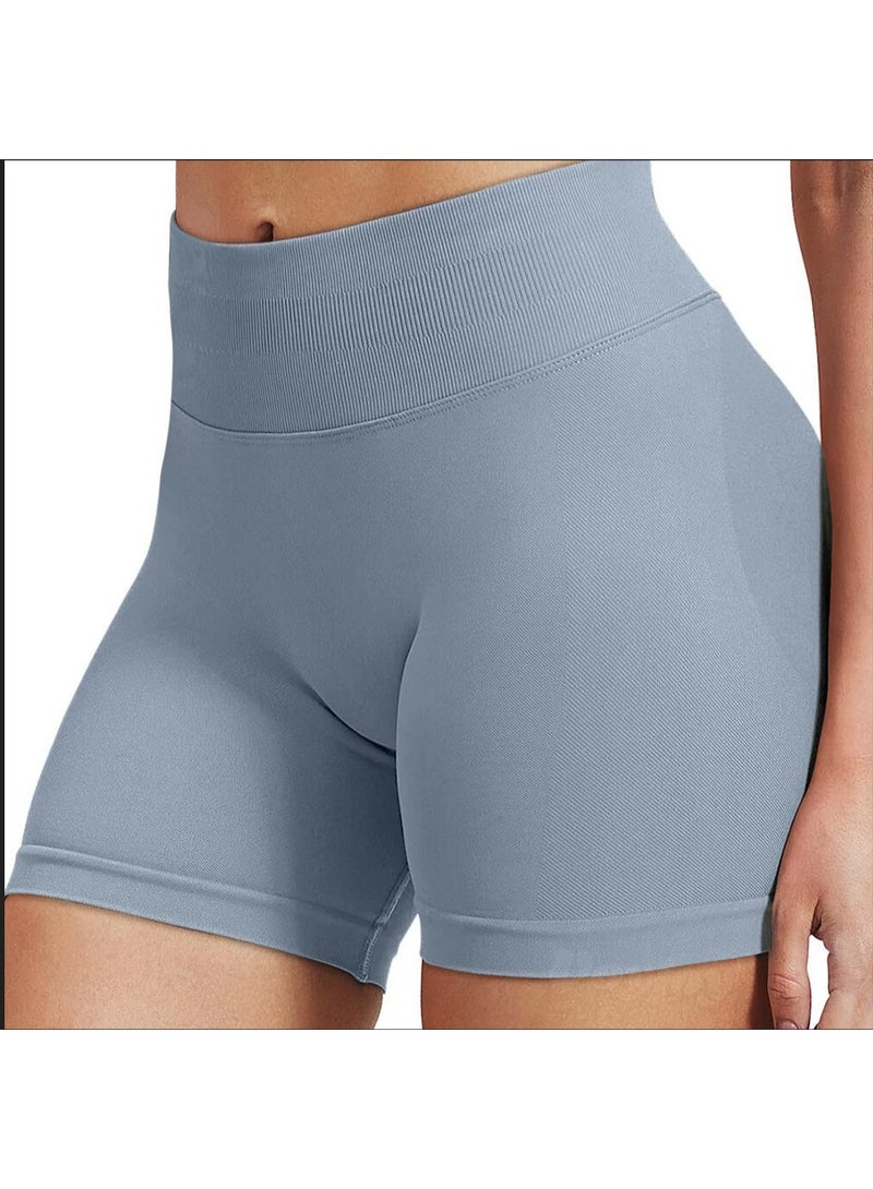 Shorts  Solid Seamless Half Pants Women Soft Fitness Outfits Yoga Pants Gym Running Bike Wear  - Image 1