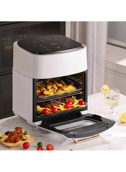 Home Air Fryer Oven 12L Touchscreen Air Fryer with 10 Pre-set Menus, ClearLook Window, Touch Panel, Up to 90% Less Oil, Large Capacity, Versatile Cooking, Oil-Less Frying for Healthy Meals