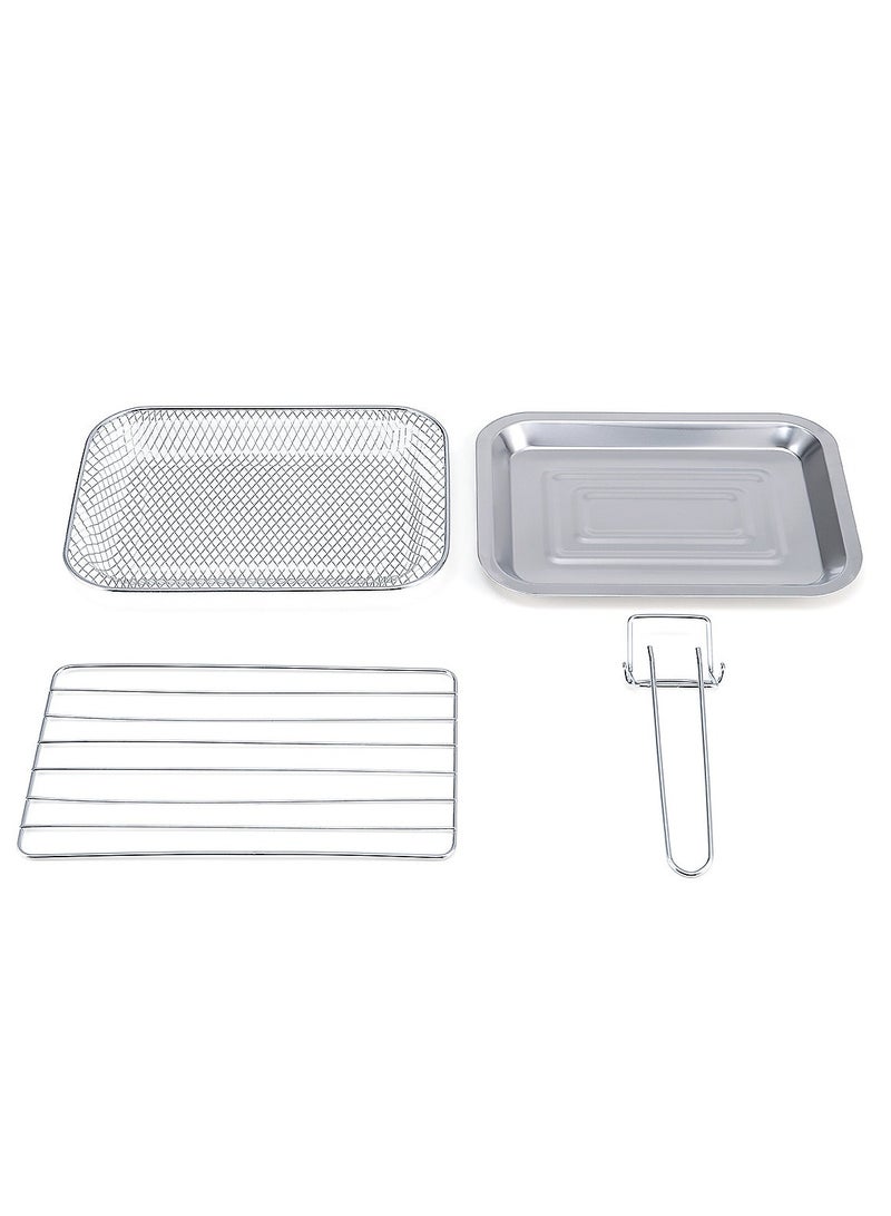 فرن مقلاة هوائية منزلية سعة 12 لترًا مقلاة هوائية تعمل باللمس مع 10 قوائم محددة مسبقًا، نافذة ClearLook، لوحة لمس، زيت أقل بنسبة تصل إلى 90%، سعة كبيرة، طهي متعدد - Image 4