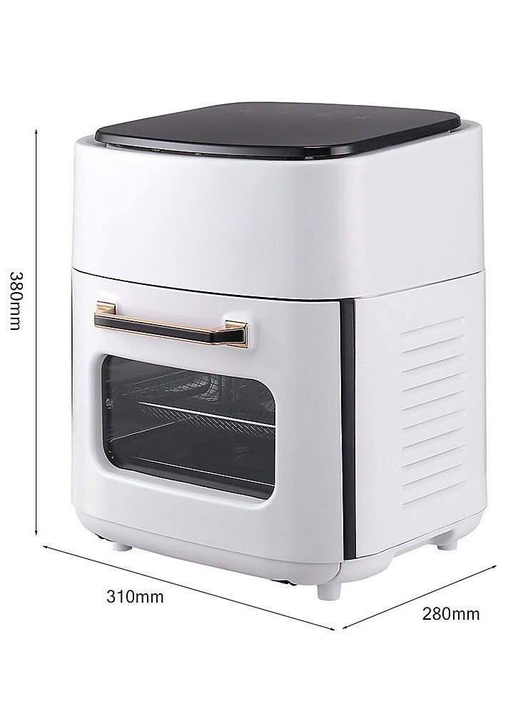 فرن مقلاة هوائية منزلية سعة 12 لترًا مقلاة هوائية تعمل باللمس مع 10 قوائم محددة مسبقًا، نافذة ClearLook، لوحة لمس، زيت أقل بنسبة تصل إلى 90%، سعة كبيرة، طهي متعدد - Image 5