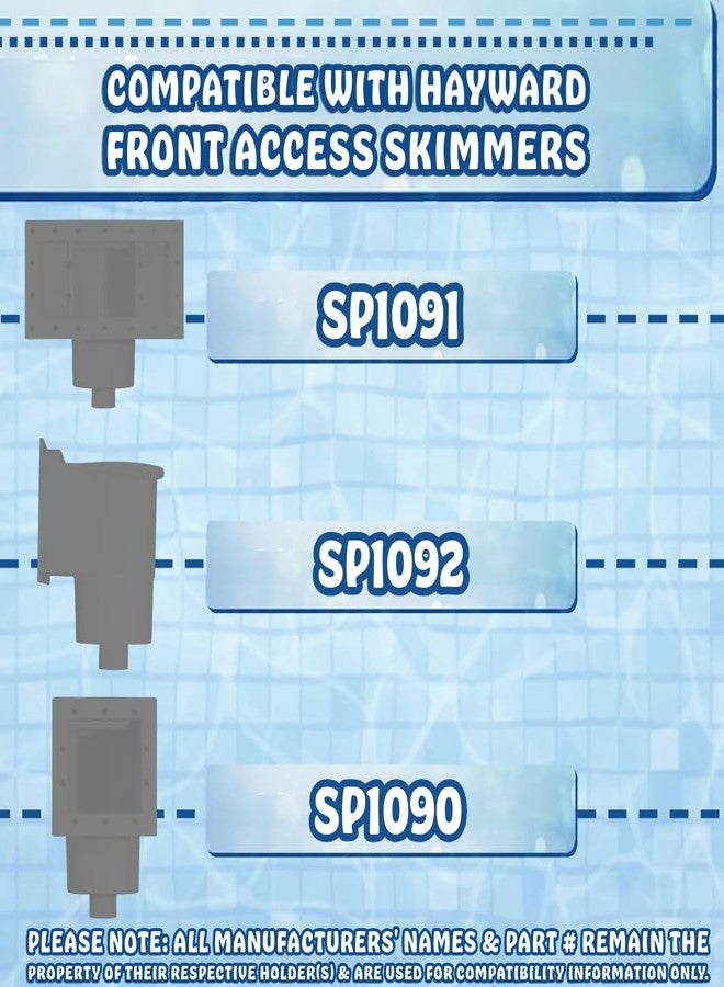 Poolzilla Skimmer Vacuum Plate - Compatible with Hayward Front Access Skimmer Models SP1090, SP1091 and SP1092 - Above-Ground Pool Skimmer - Image 4