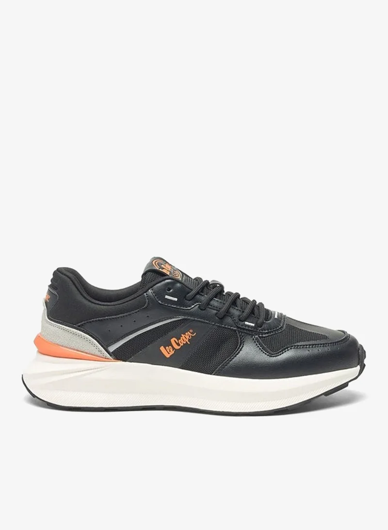 Men's Panelled Lace-Up Sports Shoes