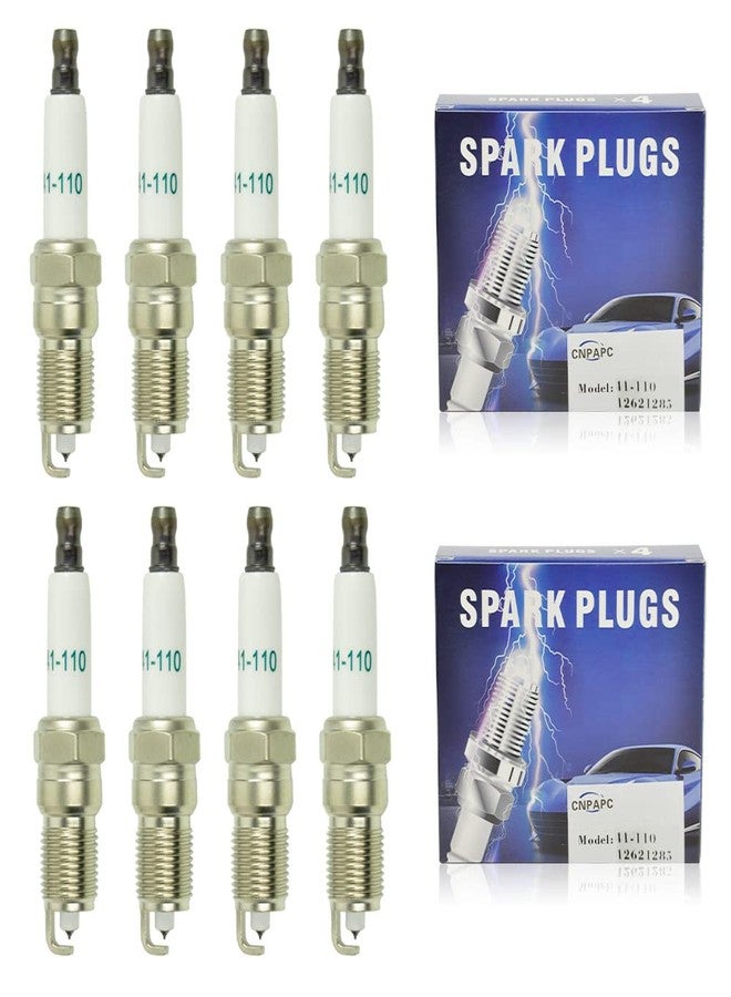 CNPAPC 8Pcs 41 110 Iridium Spark Plugs OE# 12621258 For Chevrolet Chevy GMC Cadillac Buick,Hummer h2 h3,Isuzu,Pontiac,Saab, Suburban,Silverado V8 4.8L/5.3L/6.0L/6.2L - Image 1