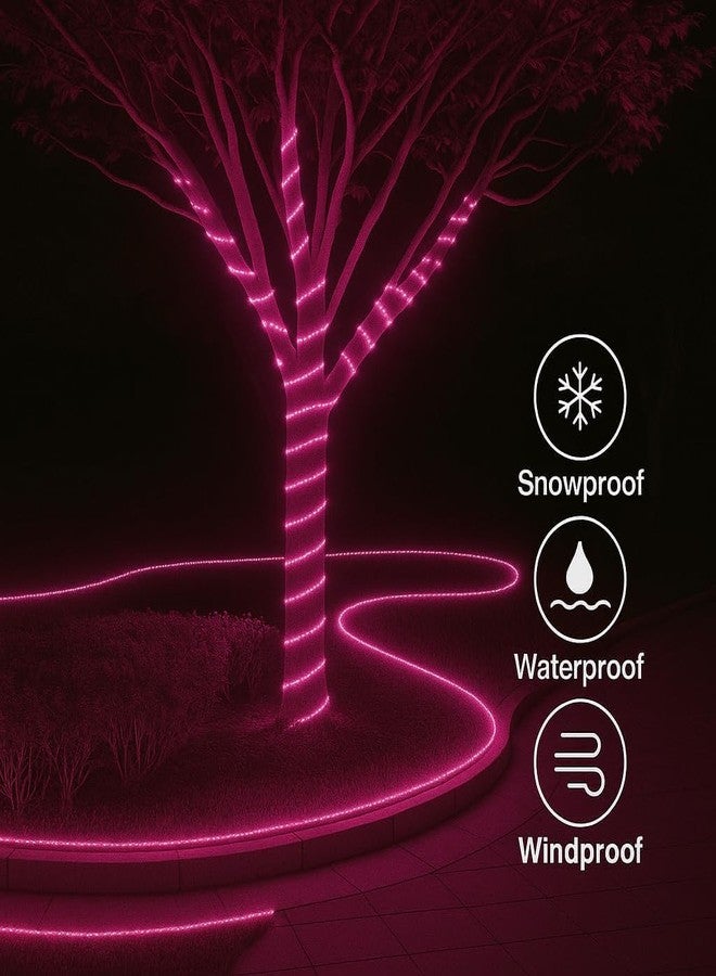 NEWNESS 5 Meter Waterproof LED Strip Light Pink (5730 SMD) | Energy Efficient Rope Light for False Ceiling, Room, Diwali, Christmas, Party & Home Decoration - Image 4
