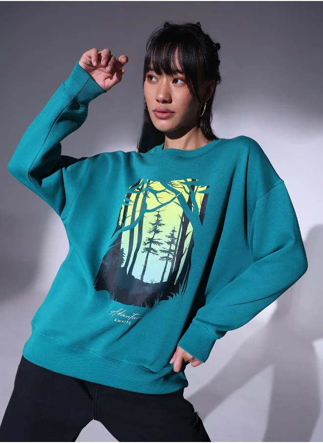 هوبرهولمي Green Sweatshirt For Women