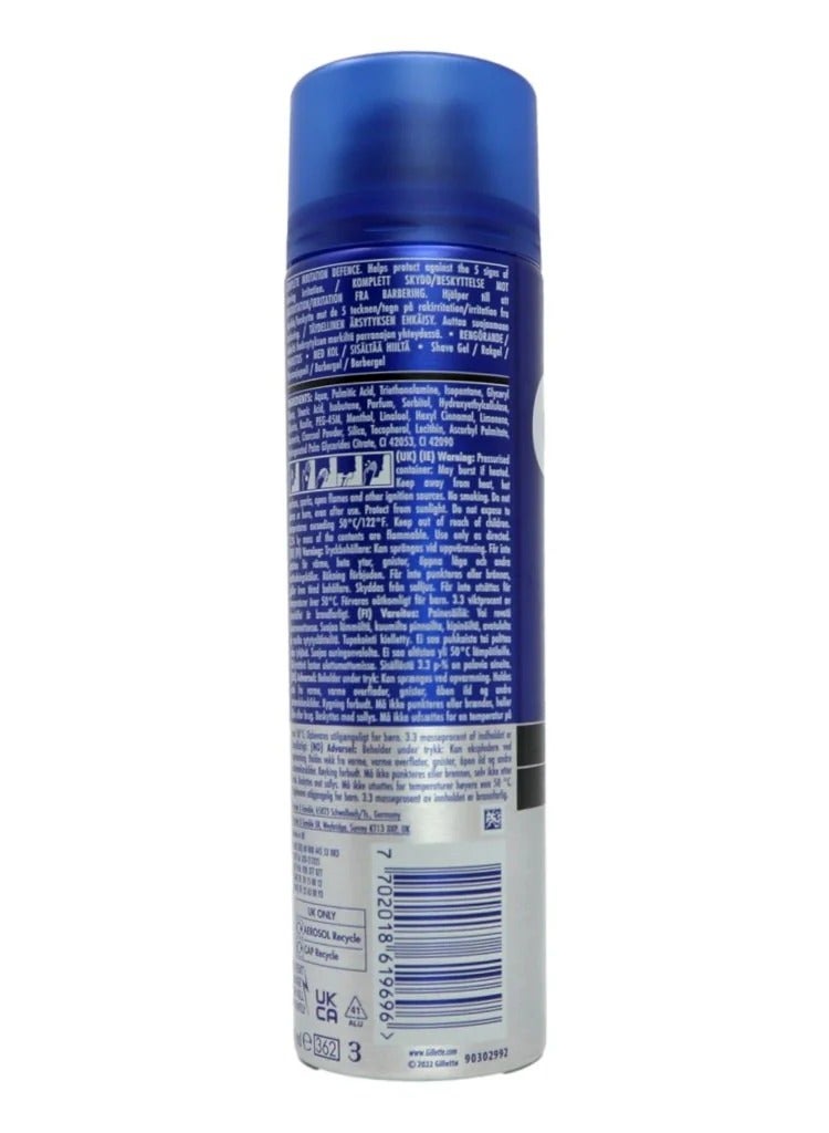 Gillette Series Shaving Gel with Charcoal Sensitive Skin 200ml (Pack of 6) - Image 4