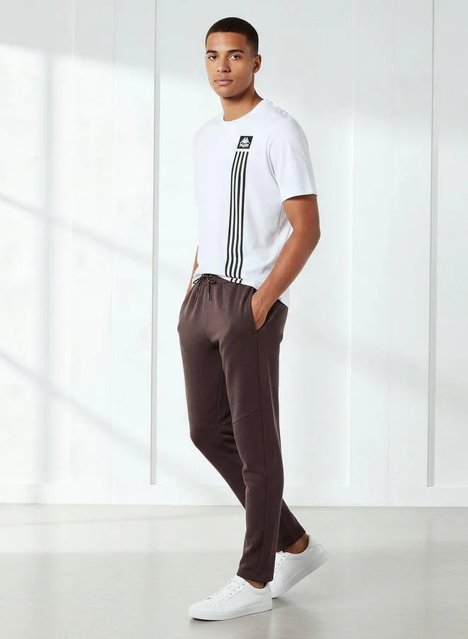 Kappa Kappa Men Relaxed Fit Joggers with Drawstring Waist