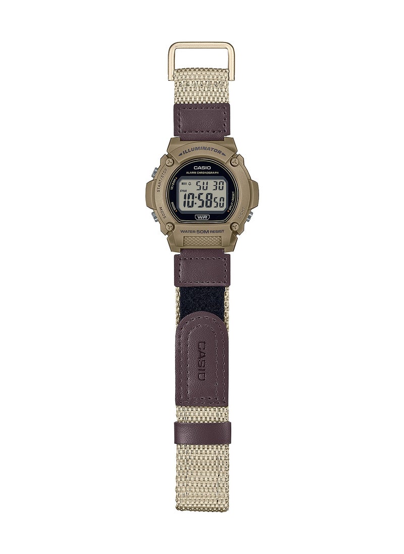CASIO - Digital Nylon Strap Watch W-219HB-5AV - Image 1