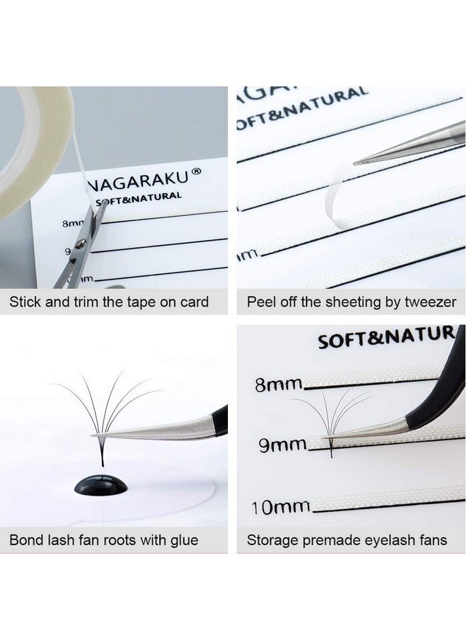 NAGARAKU Acrylic Lash Extension Organiser Storage False Eyelash Pallet Volume Boxes Makeup Holders Tools Case Lashes Container 5 Layers With 250 Tape Strips…  - Image 5
