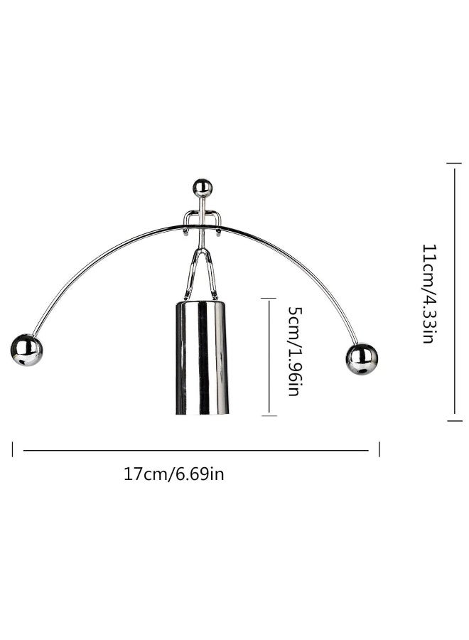 Sunnytech Mini Steel Balance Toy Weightlifter Kinetic Art Balance Toy Balancing Decompressive Science Psychology Home Offic Decor Desk Decor Toy WJ064 - Image 1