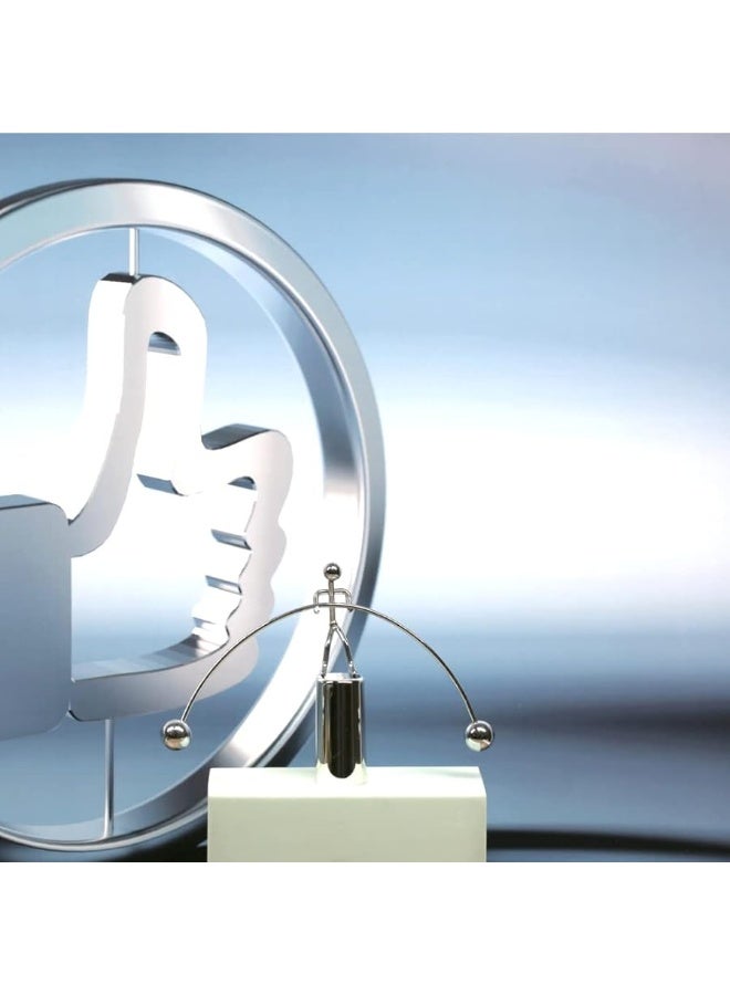 Sunnytech Mini Steel Balance Toy Weightlifter Kinetic Art Balance Toy Balancing Decompressive Science Psychology Home Offic Decor Desk Decor Toy WJ064 - Image 4