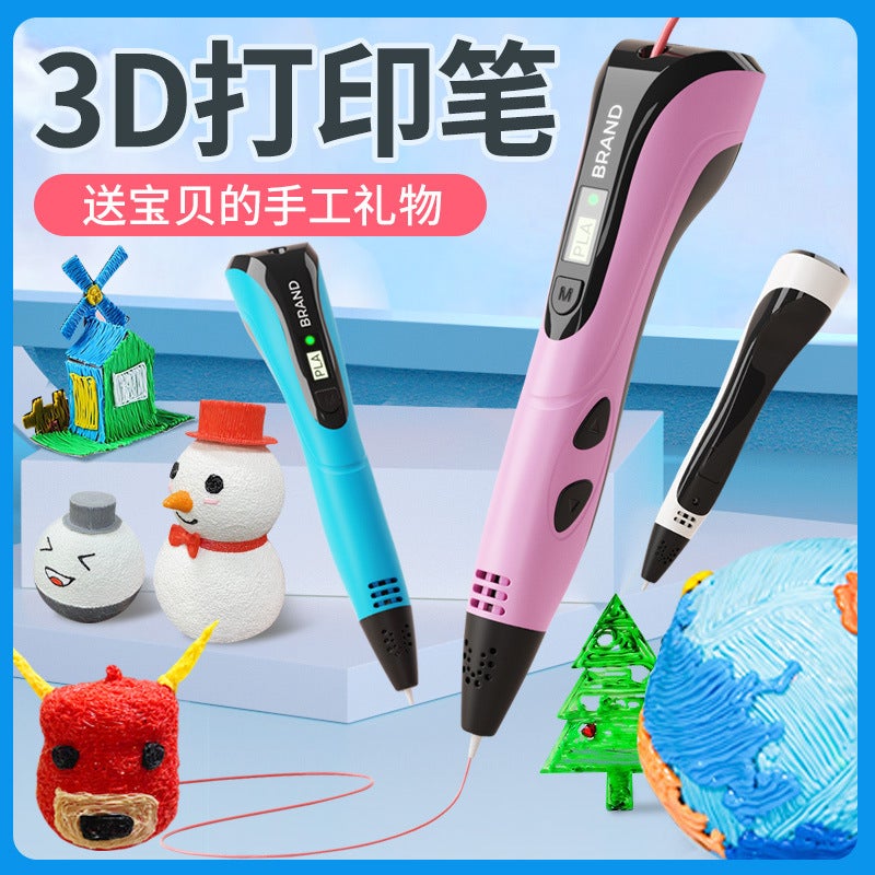 3D Printing Pen Three Generations Of Upgraded Children'S Creative Graffiti Diy Three-Dimensional Printing Three-D Painting Pen - Image 2