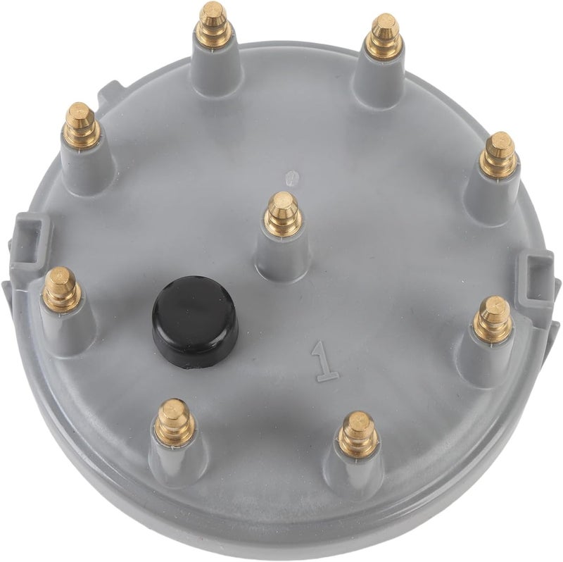 Ignition Distributor Cap Rotor Kit, Screw In with Brass Terminals, DC 12V - High Spark Output, Anti Crack Design, Fits and Trucks (Grey) - Image 2