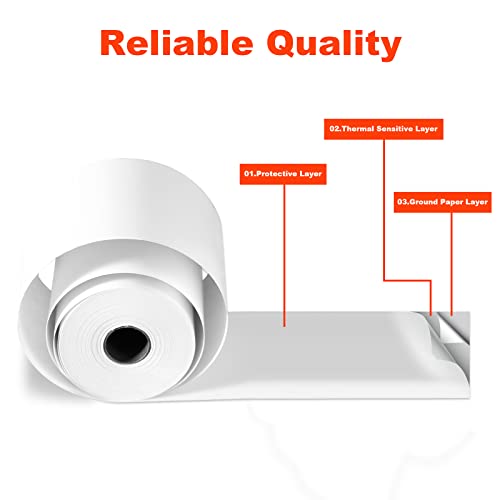 Immuson 2 1/4" x 85' Thermal Paper Receipt Rolls, POS/Cash Register Receipt Paper, Fits All Credit Card Terminals (50 Rolls) - Image 4