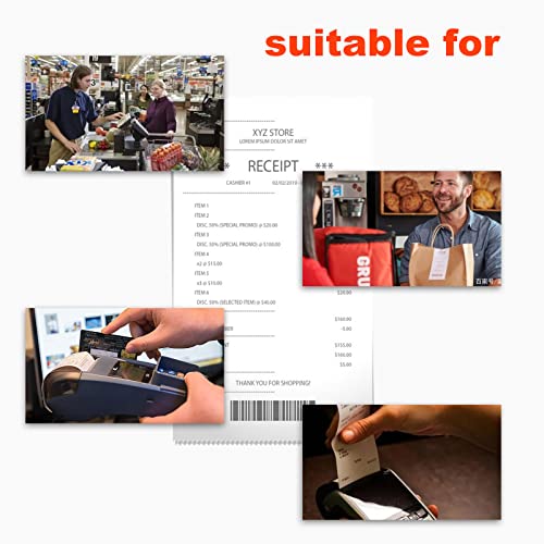 Immuson 2 1/4" x 85' Thermal Paper Receipt Rolls, POS/Cash Register Receipt Paper, Fits All Credit Card Terminals (50 Rolls) - Image 5