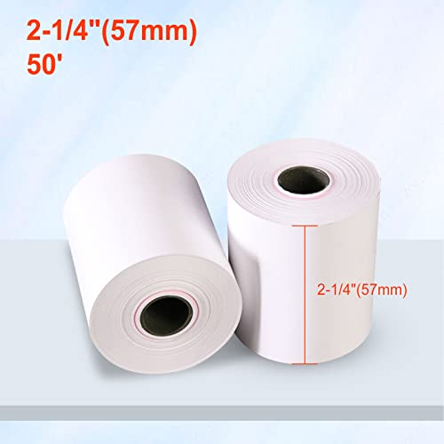 Immuson 2 1/4" x 85' Thermal Paper Receipt Rolls, POS/Cash Register Receipt Paper, Fits All Credit Card Terminals (50 Rolls) - Image 3