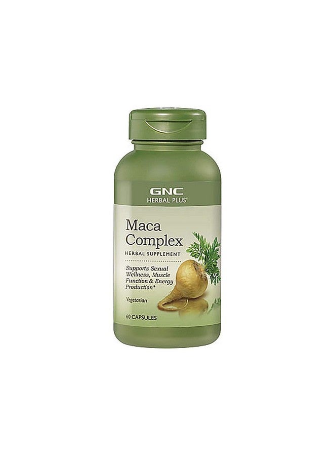 GNC Herbal Plus Maca Complex Supplement, Vegetarian, Supports Sexual Wellness, 30 Servings - Image 1