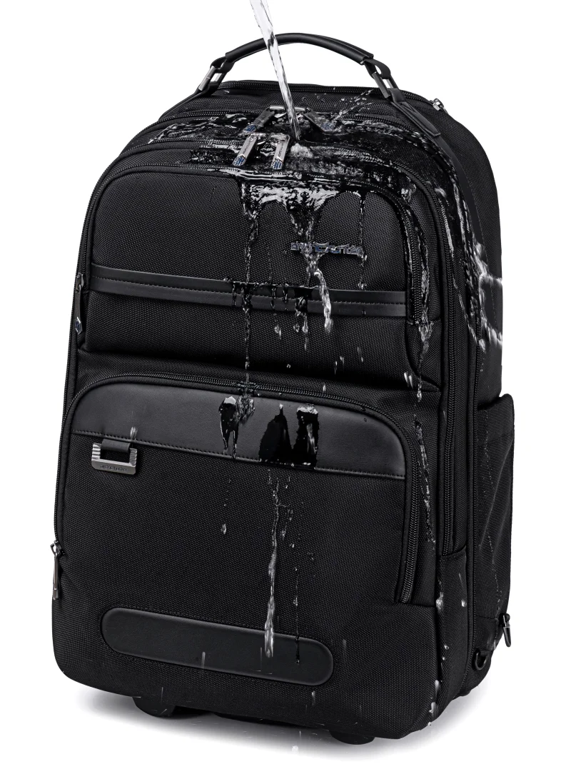 Arctic Hunter  Professional Rolling Backpack 19.5 Inch Water Resistant Backpack Trolley with 360° Degree Opening for Office Travel Business School, LG00656-1, Black for Men | Best Price UAE