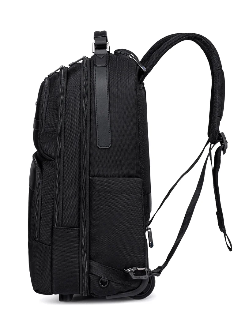 Arctic Hunter  Professional Rolling Backpack 19.5 Inch Water Resistant Backpack Trolley with 360° Degree Opening for Office Travel Business School, LG00656-1, Black for Men | Best Price UAE