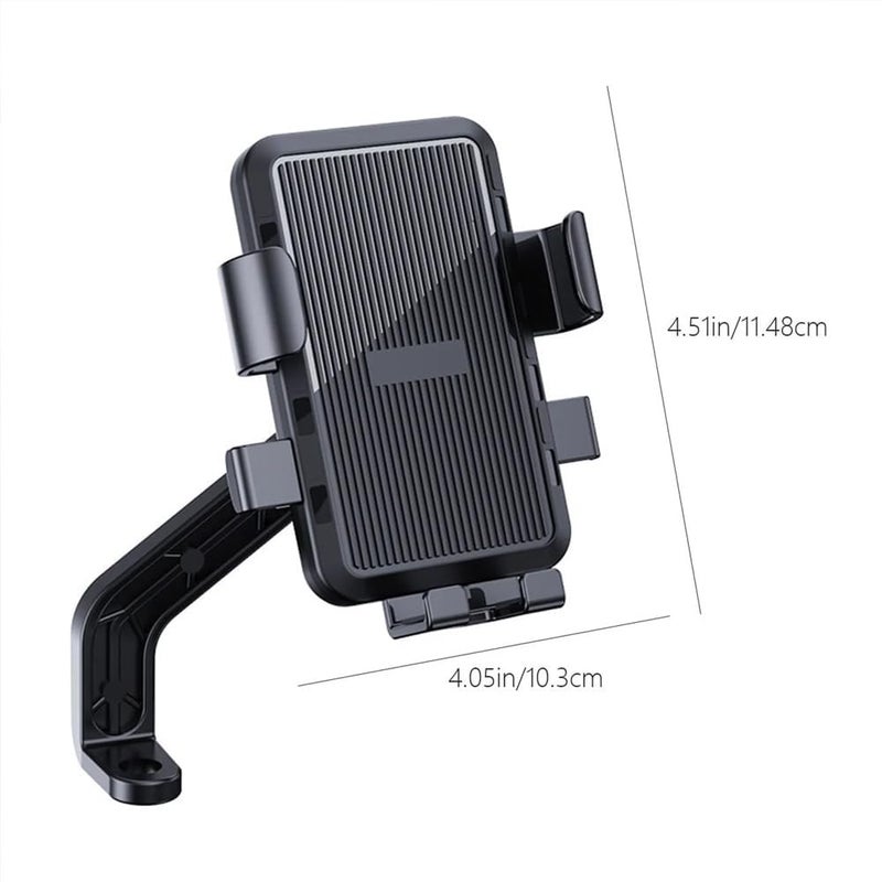 keeshar MotoPro K5 Motorcycle Rearview Mirror Mobile Holder | Universal Anti-Slip Clamp with Secure - Image 4