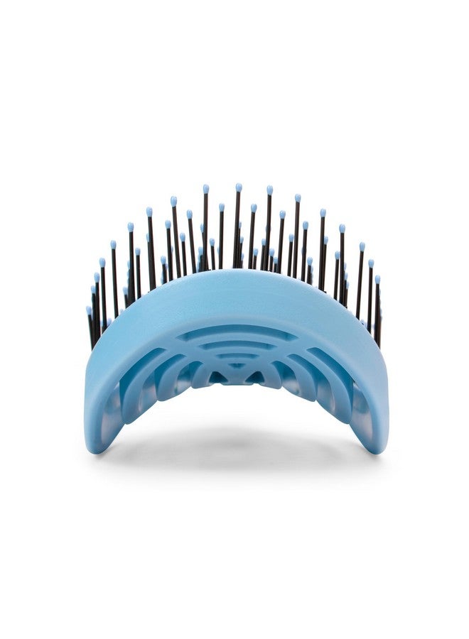 NuWay 4Hair ® U.S. Patented Detangler Hair Brush For Men & Women - Sky Blue | Hair Comb For Scalp Care - Fast Dry Venting Scheme - Special Formulated Bristles | Doublec® Detangling Hair Brush - Image 5