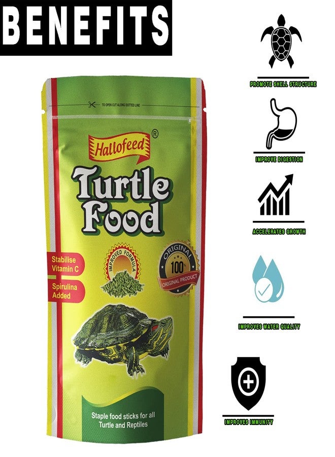 Hallofeed Special Turtle Food (Refill Pack)-100gm - Image 2