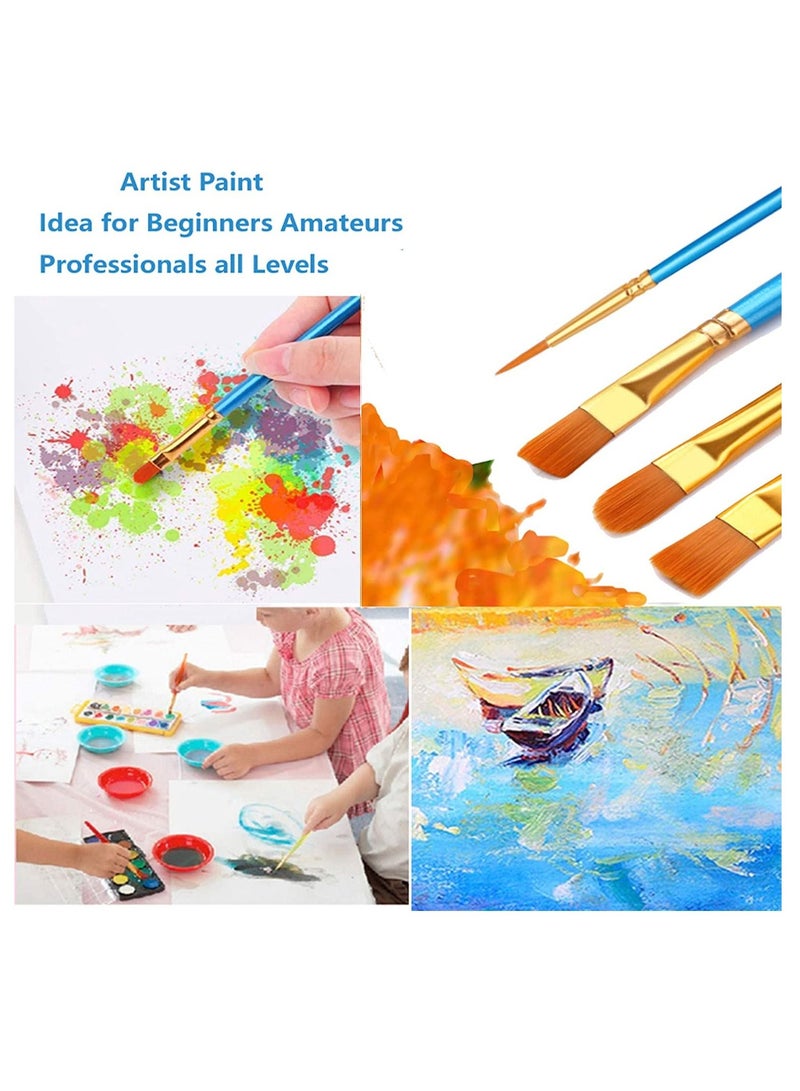 PAMEER Acrylic Colors Paint Set Painting kit has 12 x 12ml Tubes 4 Art Brushes 1 Palette Rich Pigments Colors Art Set Drawing Kit is Perfect Gifts for Artist Kids - Image 4