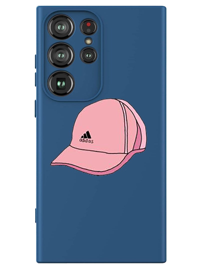 Theodor Protective Slim Fit Case Liquid Silicone Cover with Full Body Protection Anti-Scratch Shockproof Case For Samsung Galaxy S24 Ultra (Blue) - Cap - Image 1