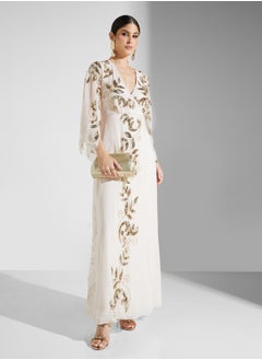 Frock and Frill Embellished Maxi Dress  - Image 1