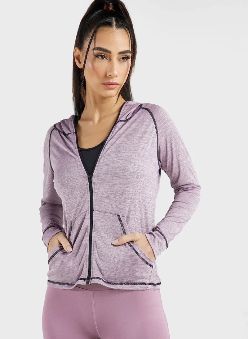 FRWD Contrast Detail Seamless Running Hoodie