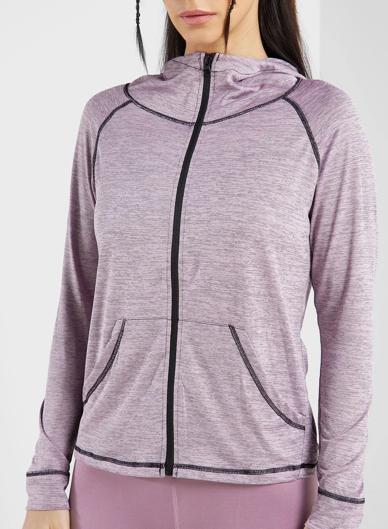 FRWD Contrast Detail Seamless Running Hoodie