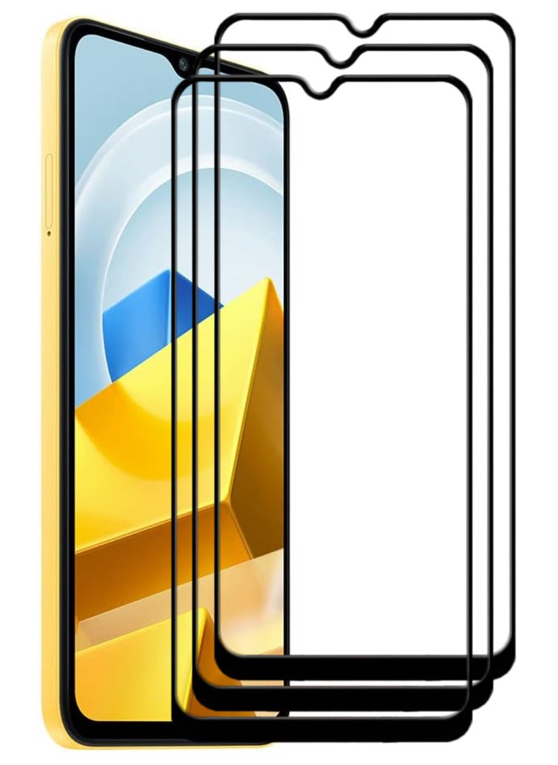 ACLIX 3 Pieces Antistatic ESD Dustproof Premium Quality High Definition Tempered Glass Screen Protector Designed For Xiaomi Poco M5 - Image 1