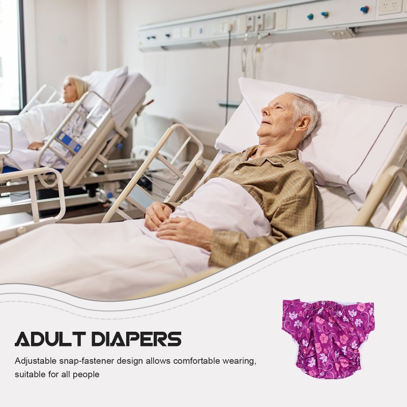 1Pc Anti-leak Adult Diaper Breathable Pant Elderly People Printing - Image 5
