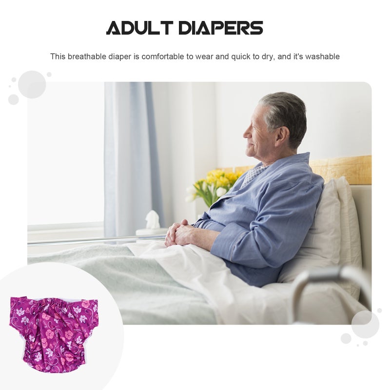 1Pc Anti-leak Adult Diaper Breathable Pant Elderly People Printing - Image 4