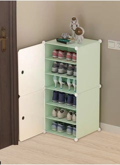 6-Shelf Combination Plastic Shoe Storage Cabinet with Doors, Modular DIY Storage Cabinet, Portable Shoe Rack Organizer for Closet Hallway Bedroom Entrance - pzsku/Z4E533CED6B7632E85C76Z/45/_/1737971243/94eb2fb6-0641-4277-a9b0-6b1e84057fbc