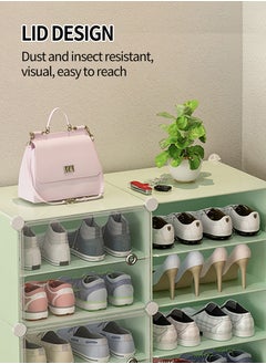 6-Shelf Combination Plastic Shoe Storage Cabinet with Doors, Modular DIY Storage Cabinet, Portable Shoe Rack Organizer for Closet Hallway Bedroom Entrance - pzsku/Z4E533CED6B7632E85C76Z/45/_/1739266607/1a9f533b-7d53-44f3-9d89-791c24ddc293