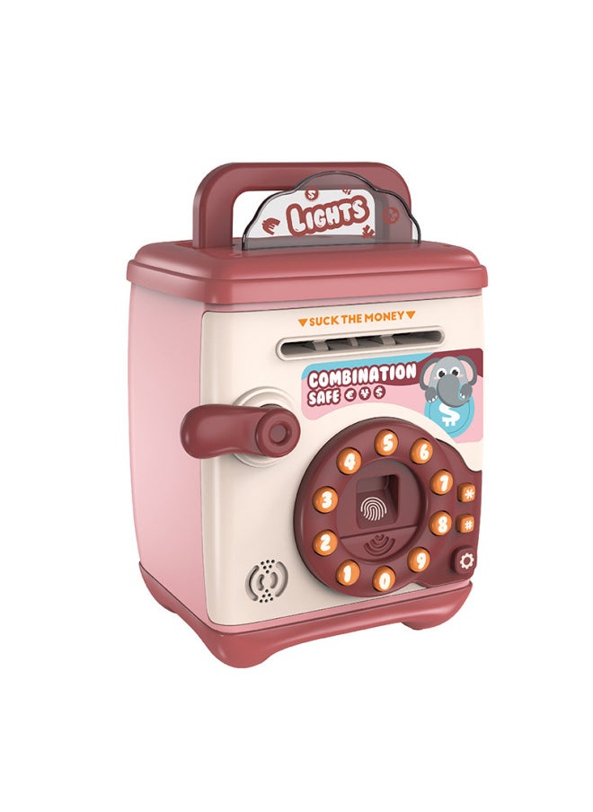 Generic - Direct Sale Cartoon Piggy Bank Children's Creative Toys Password Fingerprint Unlock Voice Banknote Can Be Accessed-Color:Fingerprint Password Fun Piggy Bank - Image 1