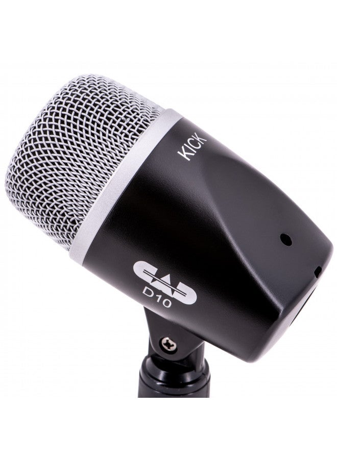 CAD AUDIO باقة ميكروفونات الطبول CAD Audio Stage7 المكونة من 7 قطع - تشمل ميكروفون الطبول، ميكروفون السناير، 3 ميكروفونات توم و 2 ميكروفون مكثف علوي، أسود - Image 2