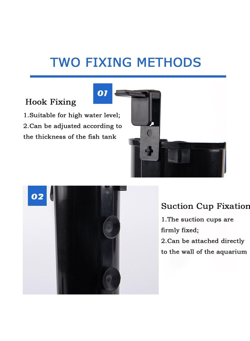 CMGTYYD. فلتر أحواض الأسماك، نظام مضخة غاطسة لأحواض الأسماك من 5 إلى 40 جالونًا، فلتر شلال فائق الهدوء لأحواض السلاحف. - Image 2