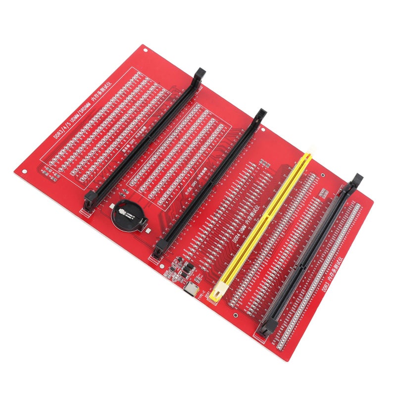 محلل تشخيص ذاكرة الرام 4 في 1 بطاقة اختبار سطح المكتب لـ DDR3 DDR4 DDR5UDMM DDR5RDIMM مع ضوء - Image 2