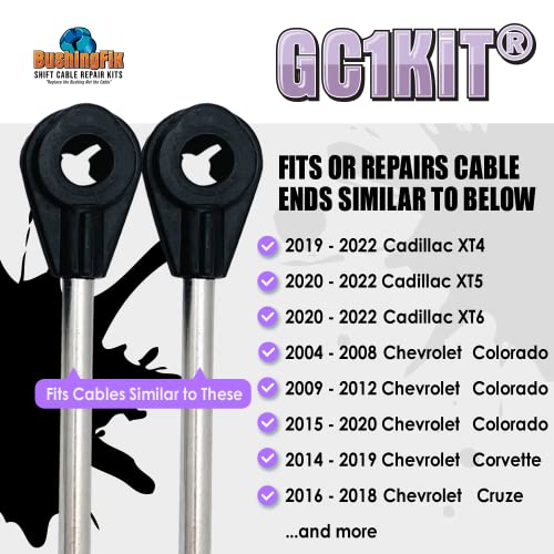 BushingFix.com BushingFix GC1KIT Automatic Transmission Shift Cable Bushing Repair Kit, Transmission Repair Kit for Shift Bushing Fits Buick, Cadillac, Chevy, Ford, GMC, Hummer, Mazda, Mercury, Pontiac and More - Image 4