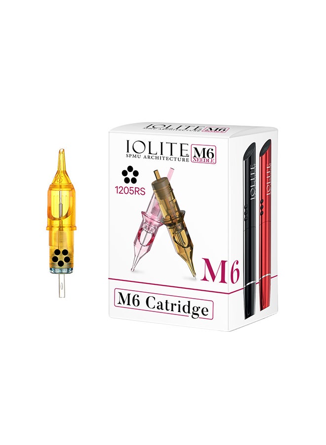 IOLITE 10- Pieces Tattoo Cartridge Needles, Pen SPMU Machine M6 Disposable Universal - 1205RS - Image 1