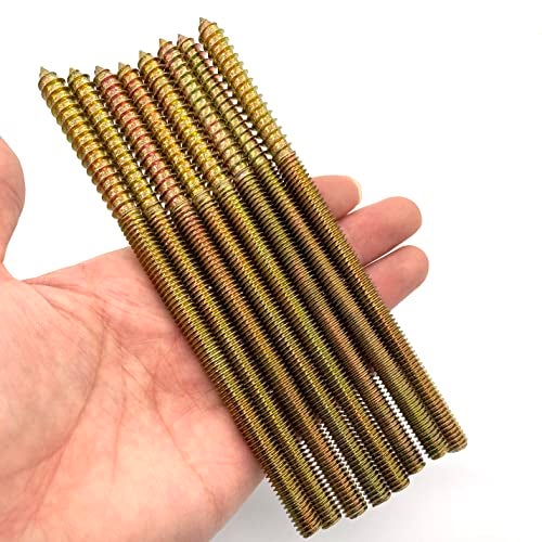 Yoliko 8 Pack 5/16-18 x 6 Inch Hanger Bolts Double Headed Bolts for Furniture Screws 150mm Length - Image 5