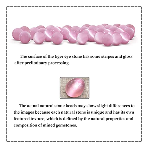 ZenBless Prime Feng Shui Bracelet Cat Eye Bead Bracelet with Gold Plated Pi Xiu/Pi Yao Attract Wealth and Good Luck Amulet Gift(Pink M) - Image 4