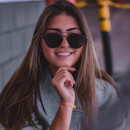 ZenBless Prime Feng Shui Bracelet Cat Eye Bead Bracelet with Gold Plated Pi Xiu/Pi Yao Attract Wealth and Good Luck Amulet Gift(Pink M) - Image 3