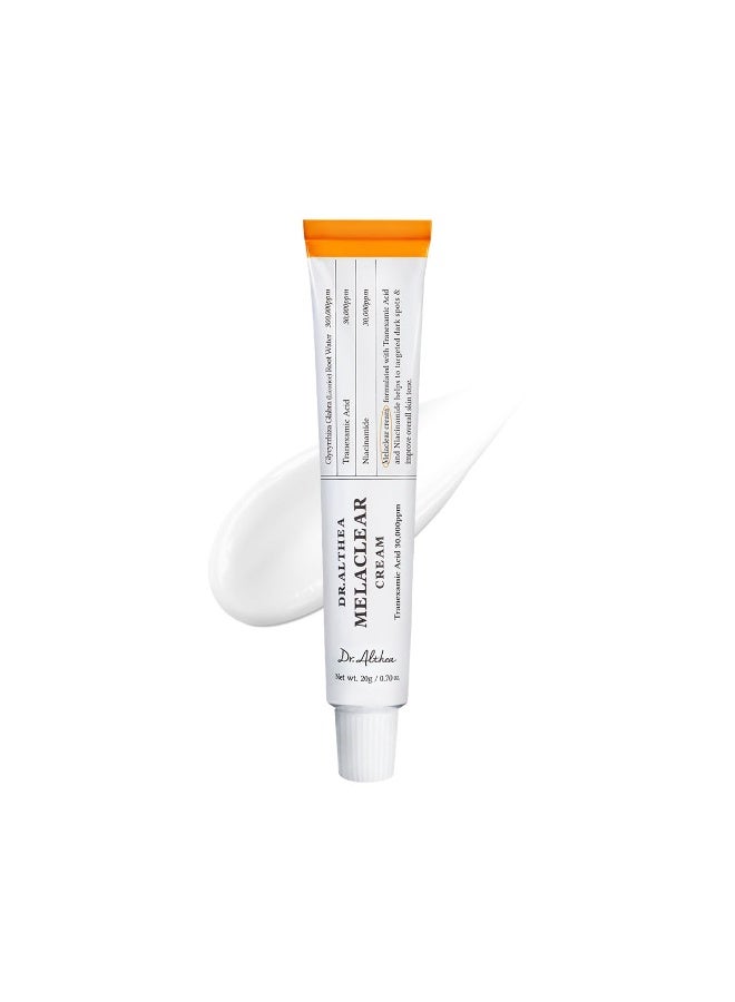 Dr.althea Melaclear Cream | Tranexamic Acid (TXA) & Niacinamide to Help Refine Uneven Skin Tone | Face Moisturizer for Dark Spot & Hyperpigmentation Care | Korean Vegan Skincare, 0.70 Fl Oz - Image 1