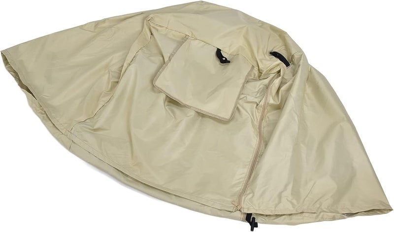 Dog Crate Cover for Wire Kennels, Oxford Cloth Pet Cage Cover with Mesh Window and Zipper, Outdoor Indoor Kennel Cover for Dogs 94x63.5x61cm (Beige) - Image 2