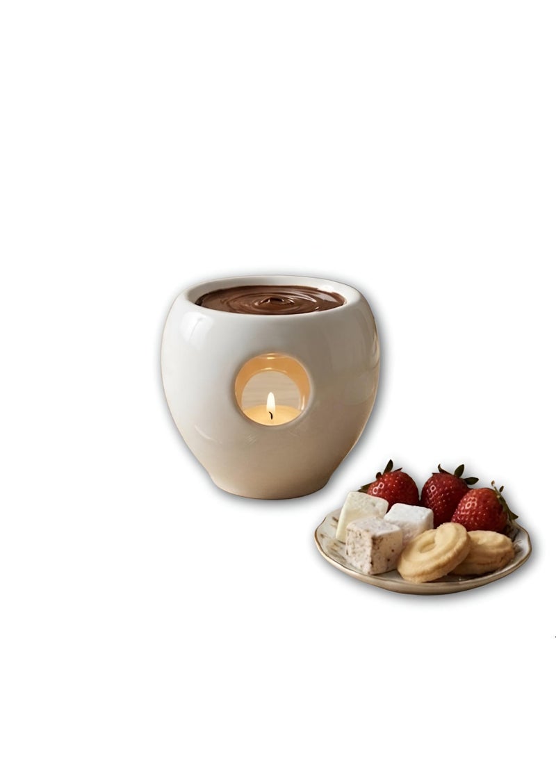 Fondue Maker - Electric Chocolate Melting Pot for Home Parties, Stainless Steel Heating Bowl with Adjustable Temperature Control, Perfect for Cheese, Desserts, and Dipping Fruits, Easy to Clean - Image 1