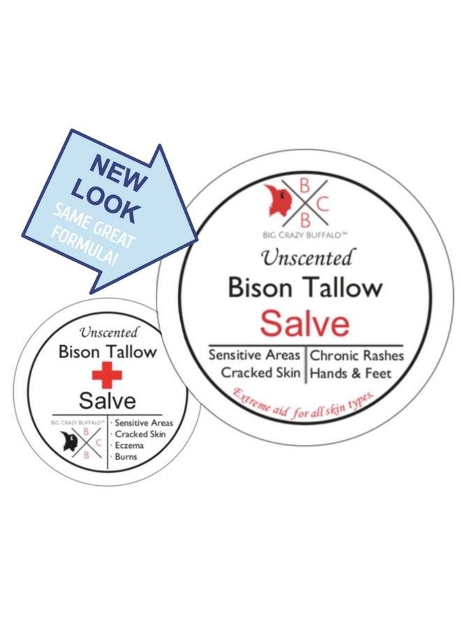 Big Crazy Buffalo Pure Bison Tallow Salve Unscented No Irritating Ingredients Simple & Clean Body Butter Full Body Hydration Replaces Lotion For Cracked Dry Itchy Irritated Skin  - Image 3