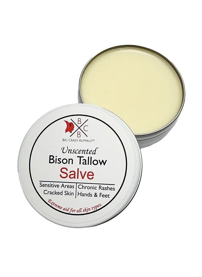 Big Crazy Buffalo Pure Bison Tallow Salve Unscented No Irritating Ingredients Simple & Clean Body Butter Full Body Hydration Replaces Lotion For Cracked Dry Itchy Irritated Skin  - Image 2